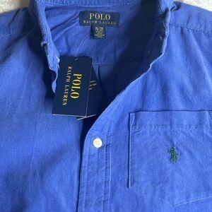 Polo by Ralph Lauren Men's Royal Blue Casual Shirt